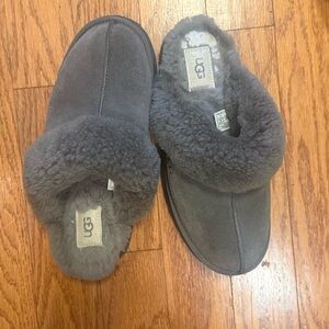 UGG Charcoal Shearling Slippers